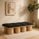 Pavilion Boucle Fabric Upholstered 8pc. Modular Bench - Image 2