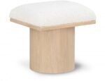 Pavilion Boucle Fabric Upholstered Stool
