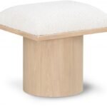 Pavilion Boucle Fabric Upholstered Stool