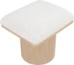 Pavilion Boucle Fabric Upholstered Stool - Image 5