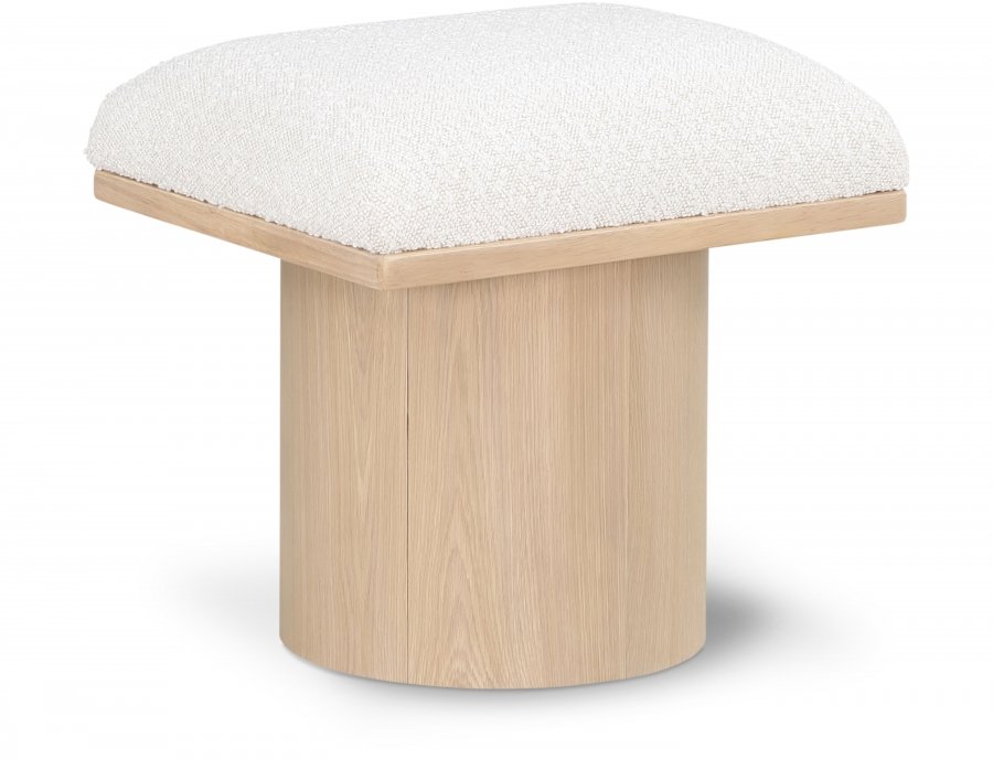 33675.jpg Pavilion Boucle Fabric Upholstered Stool - Image 1