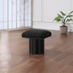 Pavilion Boucle Fabric Upholstered Stool - Image 2