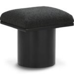 Pavilion Boucle Fabric Upholstered Stool