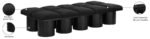 Pavilion Boucle Fabric Upholstered 10pc. Modular Bench - Image 8