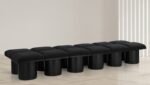 Pavilion Boucle Fabric Upholstered 12pc. Modular Bench - Image 2