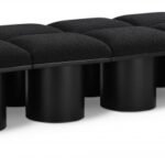 Pavilion Boucle Fabric Upholstered 14pc. Modular Bench