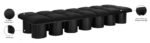 Pavilion Boucle Fabric Upholstered 14pc. Modular Bench - Image 8