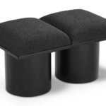 Pavilion Boucle Fabric Upholstered 2pc. Modular Bench
