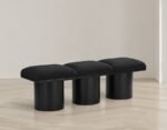 Pavilion Boucle Fabric Upholstered 3pc. Modular Bench - Image 2