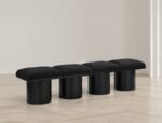 Pavilion Boucle Fabric Upholstered 4pc. Modular Bench - Image 2