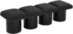 Pavilion Boucle Fabric Upholstered 4pc. Modular Bench - Image 5