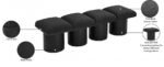 Pavilion Boucle Fabric Upholstered 4pc. Modular Bench - Image 8
