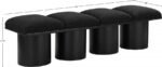 Pavilion Boucle Fabric Upholstered 4pc. Modular Bench - Image 6