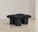 Pavilion Boucle Fabric Upholstered 4pc. Modular Bench - Image 2