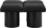 Pavilion Boucle Fabric Upholstered 4pc. Modular Bench - Image 3