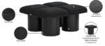 Pavilion Boucle Fabric Upholstered 4pc. Modular Bench - Image 7