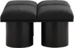Pavilion Boucle Fabric Upholstered 4pc. Modular Bench - Image 4