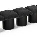 Pavilion Boucle Fabric Upholstered 5pc. Modular Bench