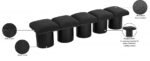 Pavilion Boucle Fabric Upholstered 5pc. Modular Bench - Image 8
