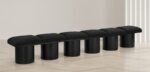 Pavilion Boucle Fabric Upholstered 6pc. Modular Bench - Image 2