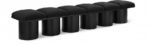 Pavilion Boucle Fabric Upholstered 6pc. Modular Bench