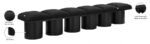 Pavilion Boucle Fabric Upholstered 6pc. Modular Bench - Image 7