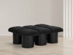 Pavilion Boucle Fabric Upholstered 6pc. Modular Bench - Image 2