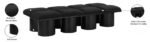 Pavilion Boucle Fabric Upholstered 8pc. Modular Bench - Image 7