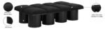 Pavilion Boucle Fabric Upholstered 8pc. Modular Bench - Image 8