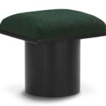 Pavilion Boucle Fabric Upholstered Stool