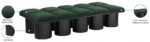 Pavilion Boucle Fabric Upholstered 10pc. Modular Bench - Image 8