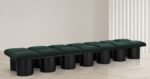 Pavilion Boucle Fabric Upholstered 14pc. Modular Bench - Image 2