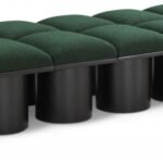 Pavilion Boucle Fabric Upholstered 14pc. Modular Bench
