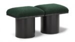 Pavilion Boucle Fabric Upholstered 2pc. Modular Bench