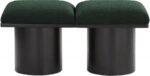 Pavilion Boucle Fabric Upholstered 2pc. Modular Bench - Image 3