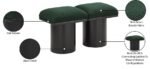 Pavilion Boucle Fabric Upholstered 2pc. Modular Bench - Image 8