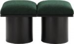 Pavilion Boucle Fabric Upholstered 2pc. Modular Bench - Image 3
