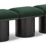 Pavilion Boucle Fabric Upholstered 3pc. Modular Bench