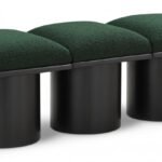 Pavilion Boucle Fabric Upholstered 3pc. Modular Bench