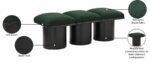 Pavilion Boucle Fabric Upholstered 3pc. Modular Bench - Image 7