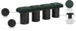 Pavilion Boucle Fabric Upholstered 4pc. Modular Bench - Image 8