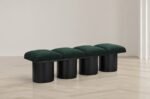 Pavilion Boucle Fabric Upholstered 4pc. Modular Bench - Image 2