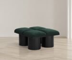 Pavilion Boucle Fabric Upholstered 4pc. Modular Bench - Image 2