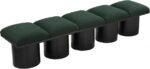 Pavilion Boucle Fabric Upholstered 5pc. Modular Bench - Image 5