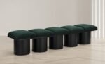 Pavilion Boucle Fabric Upholstered 5pc. Modular Bench - Image 2