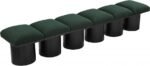 Pavilion Boucle Fabric Upholstered 6pc. Modular Bench - Image 5