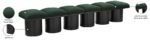 Pavilion Boucle Fabric Upholstered 6pc. Modular Bench - Image 7