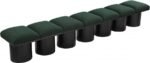 Pavilion Boucle Fabric Upholstered 7pc. Modular Bench - Image 5