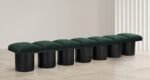 Pavilion Boucle Fabric Upholstered 7pc. Modular Bench - Image 2