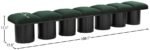 Pavilion Boucle Fabric Upholstered 7pc. Modular Bench - Image 6